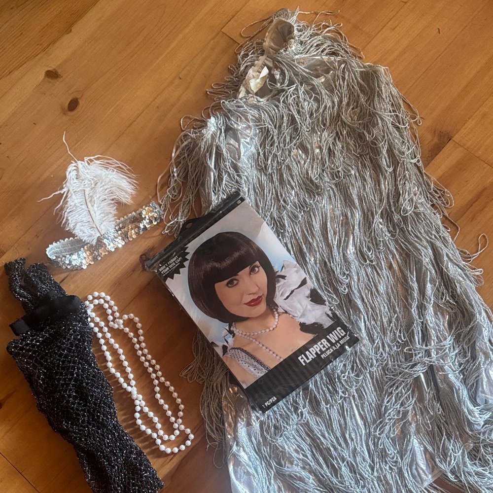 Silver Flapper Costume Set